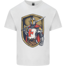 Knights Templar England St Georges Day Kids T-Shirt Childrens White