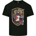 Knights Templar England St Georges Day Mens Cotton T-Shirt Tee Top Black