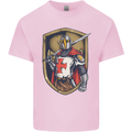 Knights Templar England St Georges Day Mens Cotton T-Shirt Tee Top Light Pink