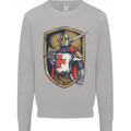 Knights Templar England St Georges Day Mens Sweatshirt Jumper Sports Grey