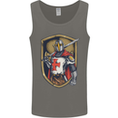 Knights Templar England St Georges Day Mens Vest Tank Top Charcoal
