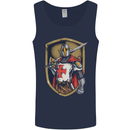 Knights Templar England St Georges Day Mens Vest Tank Top Navy Blue