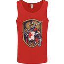 Knights Templar England St Georges Day Mens Vest Tank Top Red