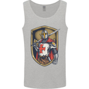 Knights Templar England St Georges Day Mens Vest Tank Top Sports Grey