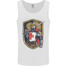 Knights Templar England St Georges Day Mens Vest Tank Top White