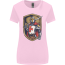 Knights Templar England St Georges Day Womens Wider Cut T-Shirt Light Pink