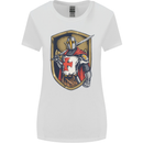 Knights Templar England St Georges Day Womens Wider Cut T-Shirt White