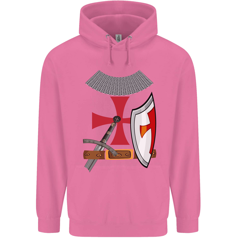 Knights Templar Fancy Dress St Georges Day Childrens Kids Hoodie Azalea