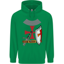 Knights Templar Fancy Dress St Georges Day Childrens Kids Hoodie Irish Green
