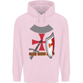Knights Templar Fancy Dress St Georges Day Childrens Kids Hoodie Light Pink