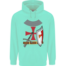 Knights Templar Fancy Dress St Georges Day Childrens Kids Hoodie Peppermint