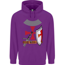 Knights Templar Fancy Dress St Georges Day Childrens Kids Hoodie Purple