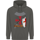 Knights Templar Fancy Dress St Georges Day Childrens Kids Hoodie Storm Grey