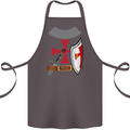 Knights Templar Fancy Dress St Georges Day Cotton Apron 100% Organic Dark Grey
