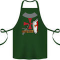 Knights Templar Fancy Dress St Georges Day Cotton Apron 100% Organic Forest Green