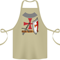 Knights Templar Fancy Dress St Georges Day Cotton Apron 100% Organic Khaki