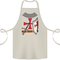 Knights Templar Fancy Dress St Georges Day Cotton Apron 100% Organic Natural