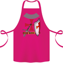 Knights Templar Fancy Dress St Georges Day Cotton Apron 100% Organic Pink