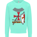 Knights Templar Fancy Dress St Georges Day Kids Sweatshirt Jumper Peppermint