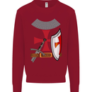 Knights Templar Fancy Dress St Georges Day Kids Sweatshirt Jumper Red