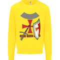 Knights Templar Fancy Dress St Georges Day Kids Sweatshirt Jumper Yellow