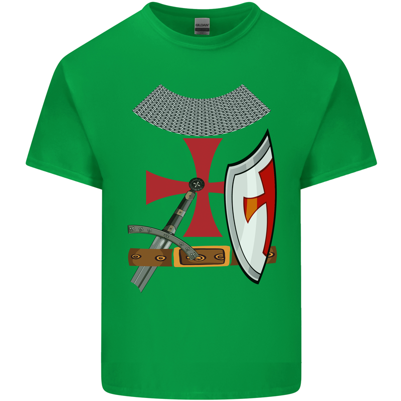 Knights Templar Fancy Dress St Georges Day Kids T-Shirt Childrens Irish Green
