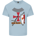 Knights Templar Fancy Dress St Georges Day Kids T-Shirt Childrens Light Blue