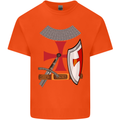 Knights Templar Fancy Dress St Georges Day Kids T-Shirt Childrens Orange