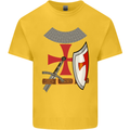 Knights Templar Fancy Dress St Georges Day Kids T-Shirt Childrens Yellow