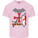 Knights Templar Fancy Dress St Georges Day Mens Cotton T-Shirt Tee Top Light Pink