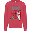 Knights Templar Fancy Dress St Georges Day Mens Sweatshirt Jumper Heliconia
