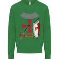 Knights Templar Fancy Dress St Georges Day Mens Sweatshirt Jumper Irish Green