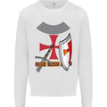 Knights Templar Fancy Dress St Georges Day Mens Sweatshirt Jumper White