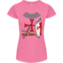 Knights Templar Fancy Dress St Georges Day Womens Petite Cut T-Shirt Azalea