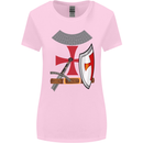 Knights Templar Fancy Dress St Georges Day Womens Wider Cut T-Shirt Light Pink
