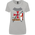 Knights Templar Fancy Dress St Georges Day Womens Wider Cut T-Shirt Sports Grey