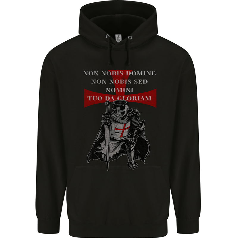 Knights Templar Prayer St. George's Day Childrens Kids Hoodie Black