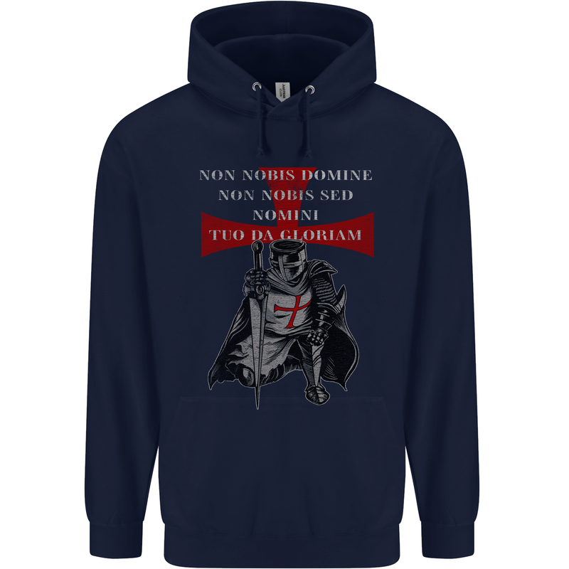 Knights Templar Prayer St. George's Day Childrens Kids Hoodie Navy Blue