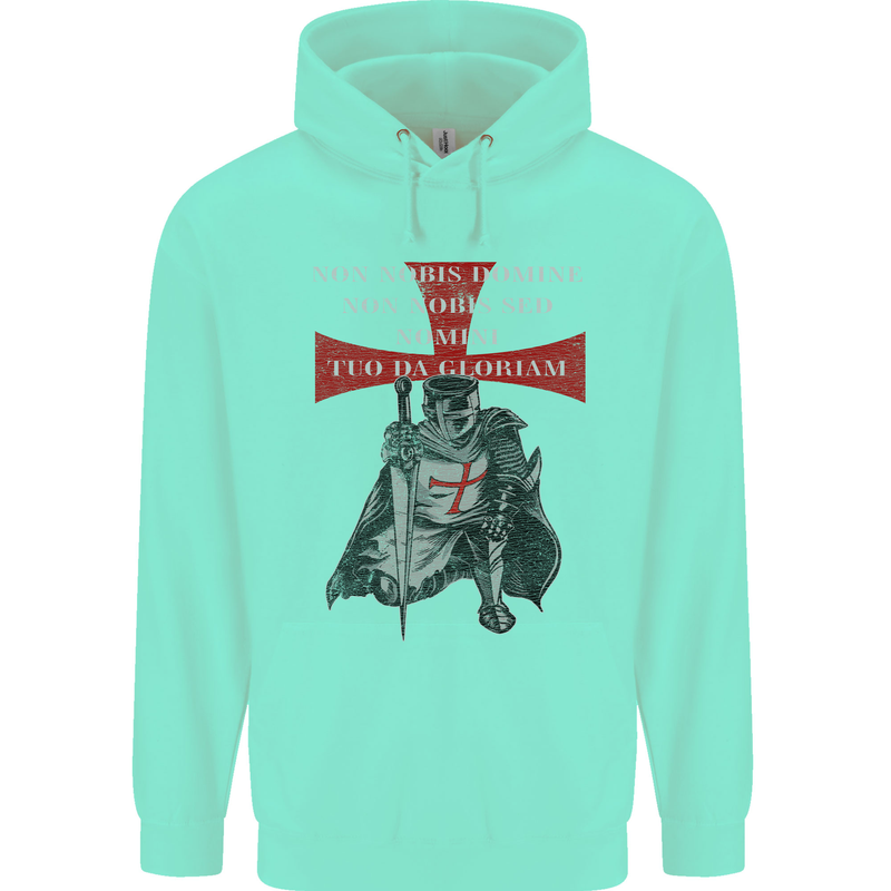 Knights Templar Prayer St. George's Day Childrens Kids Hoodie Peppermint