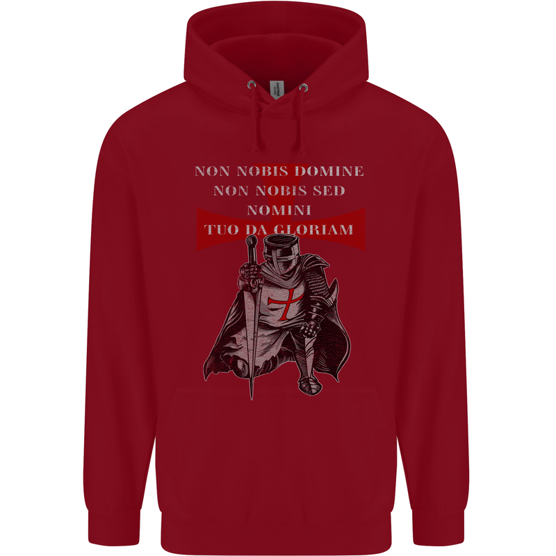 Knights Templar Prayer St. George's Day Childrens Kids Hoodie Red