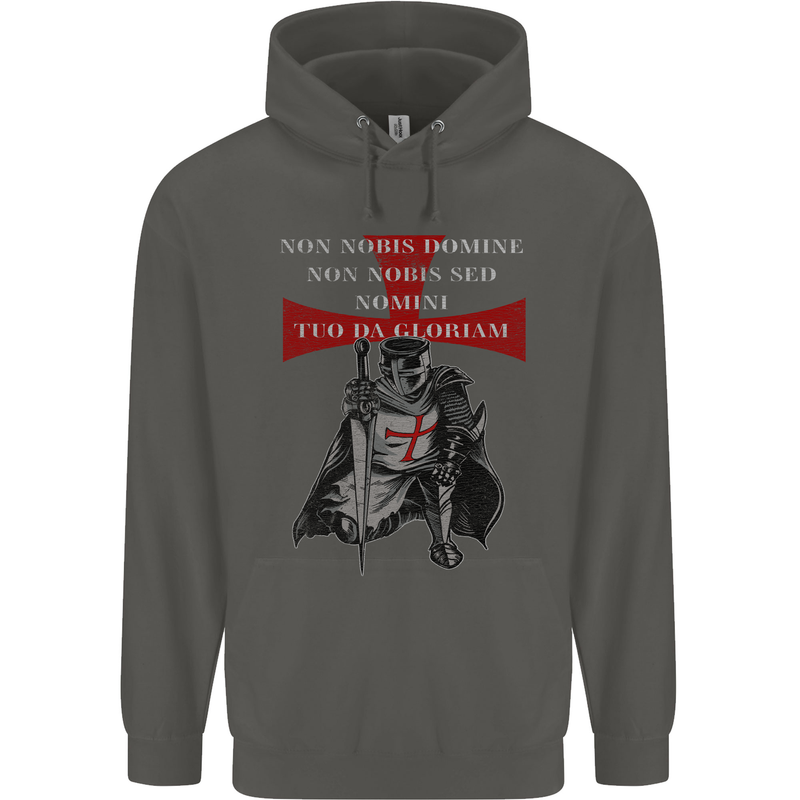 Knights Templar Prayer St. George's Day Childrens Kids Hoodie Storm Grey