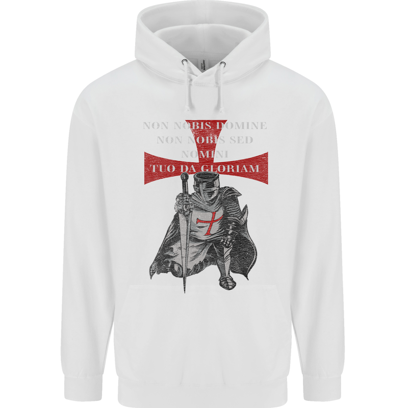 Knights Templar Prayer St. George's Day Childrens Kids Hoodie White