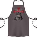 Knights Templar Prayer St. George's Day Cotton Apron 100% Organic Dark Grey