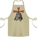 Knights Templar Prayer St. George's Day Cotton Apron 100% Organic Khaki