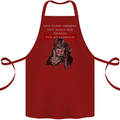 Knights Templar Prayer St. George's Day Cotton Apron 100% Organic Maroon