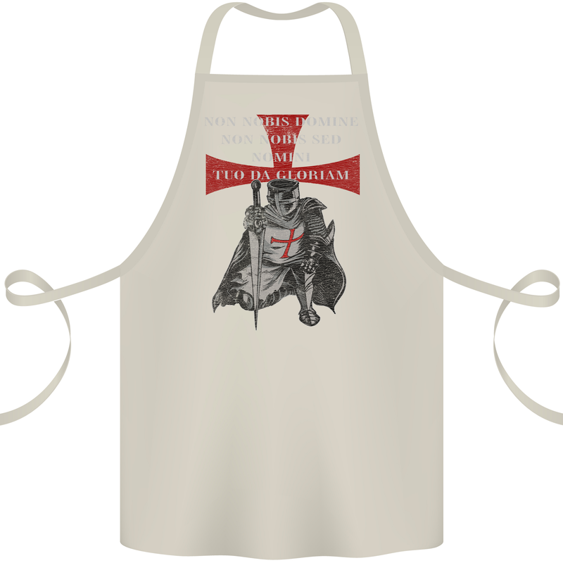 Knights Templar Prayer St. George's Day Cotton Apron 100% Organic Natural