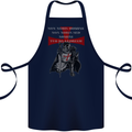Knights Templar Prayer St. George's Day Cotton Apron 100% Organic Navy Blue