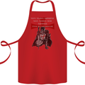 Knights Templar Prayer St. George's Day Cotton Apron 100% Organic Red