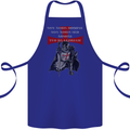 Knights Templar Prayer St. George's Day Cotton Apron 100% Organic Royal Blue