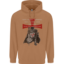Knights Templar Prayer St. George's Day Mens 80% Cotton Hoodie Caramel Latte